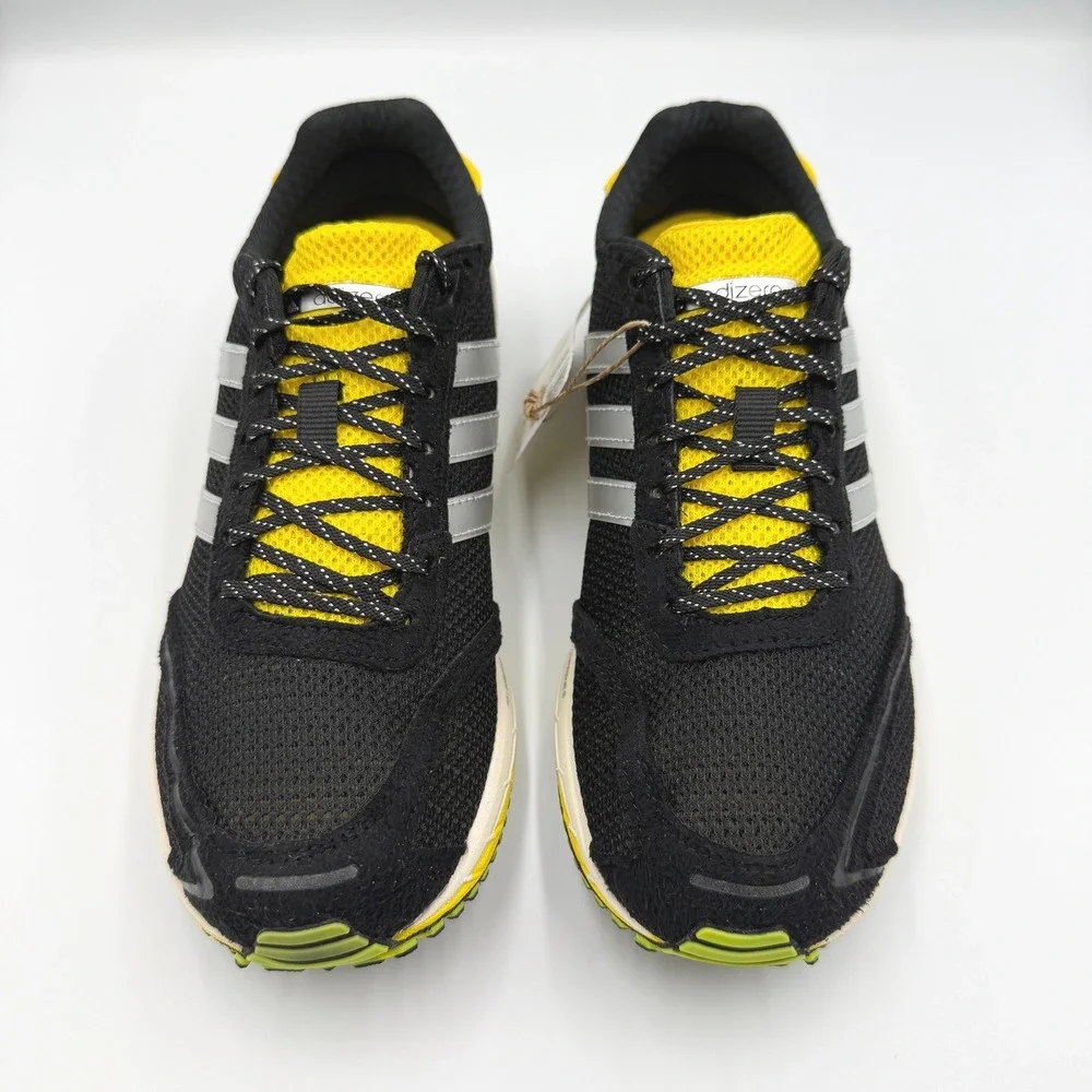 Adidas Adizero Adios OG Sneakers Women 7 Black Yellow JP7635 **NEW**